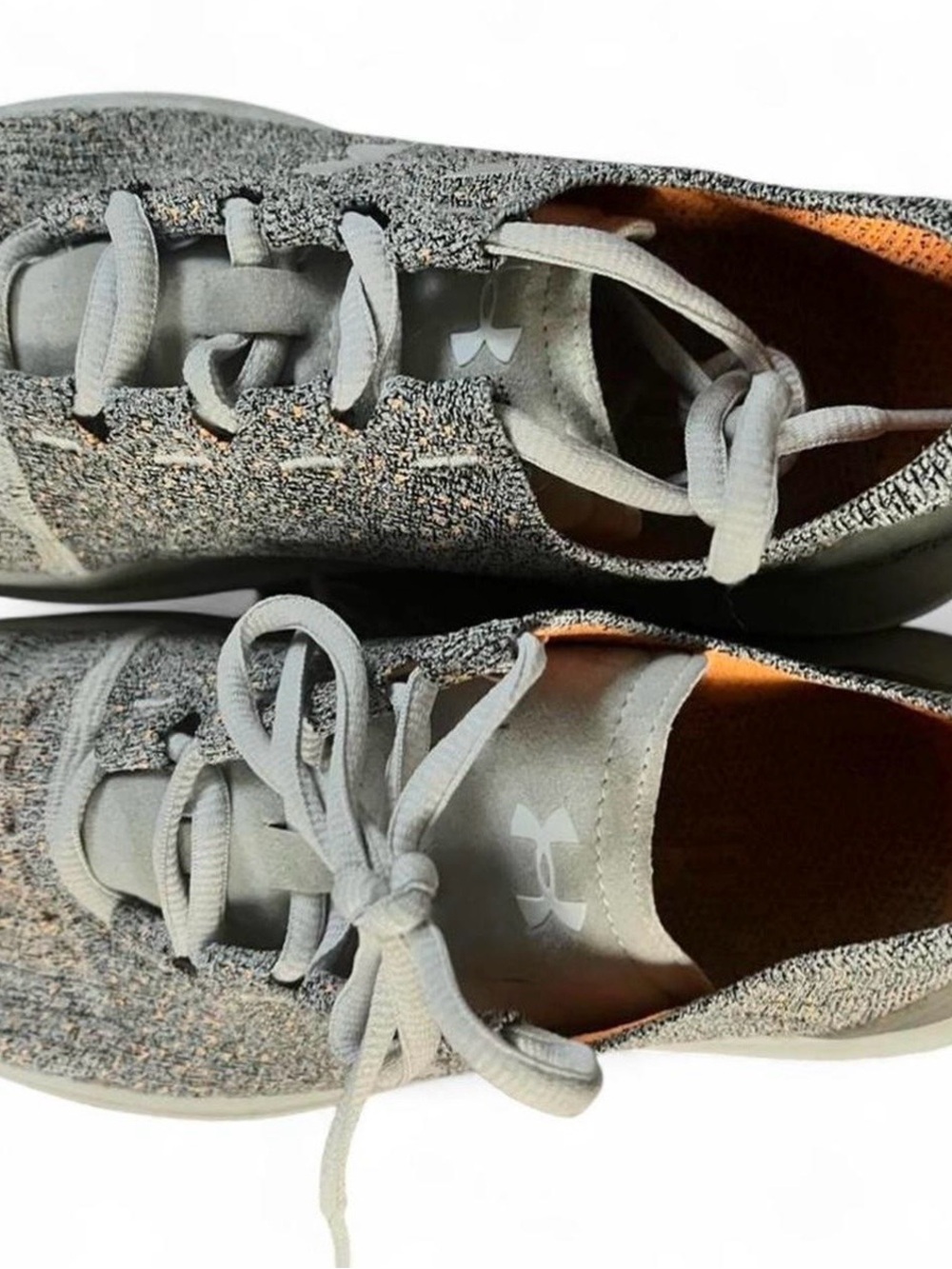 Under Armour Women's Light Gray Knit Athletic Sneakers